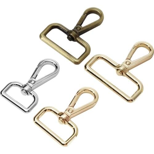 MIUSIE 20-38mm Metal Detachable Snap Hook Trigger Clips Buckles for Leather Strap/ Belt Key chain Webbing Pet Leash Hooks