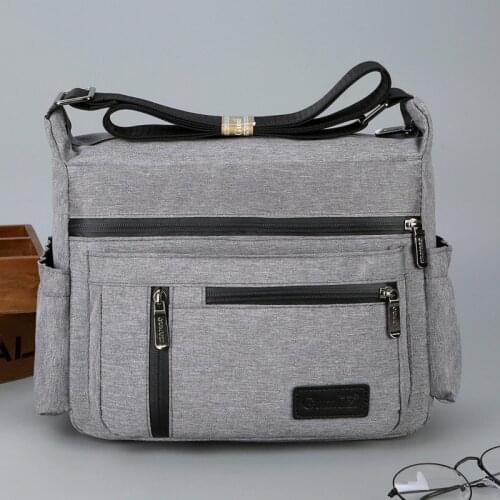 Men Casual Handbag Business Shoulder Bags Hand Bag Multifunction Male Satchel Nylon Travel Crossbody Bag
