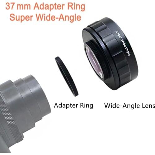 170 Degree Wide Angle Lens Set with 37mm Adapter Ring for Sony ZV1 Additional Lens Replacement 1piece Replace