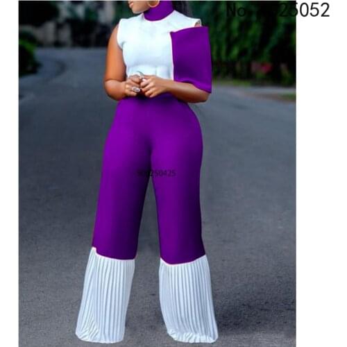 New African Clothes for Women Jumpsuit Fashion Plus Size American Clothing African Dubai Arab Maxi Office Lady Elegant Casual