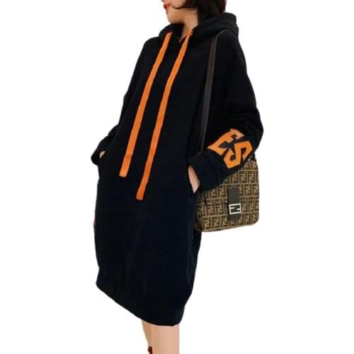 New Fleece Dress Autumn And Winter Feminine Clothes 2021 Loose Casual Women Dresses Tibetan Meat Was Thin Sweater Dress Jacket