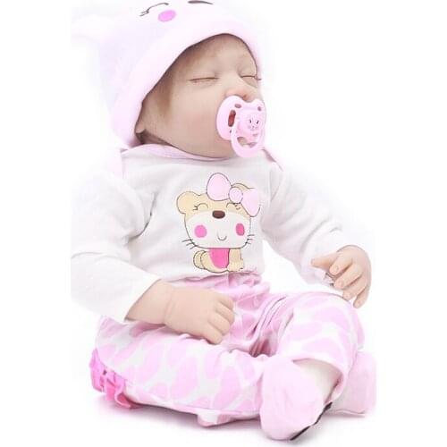 New Arrival Reborn dolls 20"50cm silicon vinyl reborn baby doll bonecas Sleep baby for Children Birthday Gift