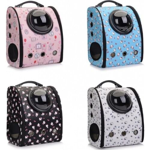 2021 New Dog Cat Carrier Bag Portable Breathable Space Capsule Astronaut Travel Accessories Outdoor Kitten Backpack Pet Supplies