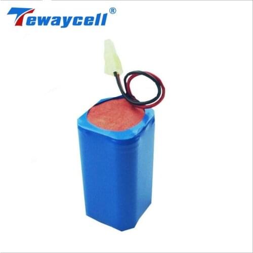Tewaycell Rechargeable 7.4V 6600mAh 2s2p Lithium-ion Battery Pack Length 13.5 Cm Width 3.5 Cm