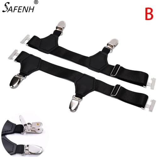 1 Pair Men Sock Garters 2.5CM Width Mens Suspenders Resistance Belt Hombre Ajustables Sock Garters