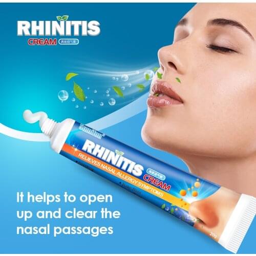 Relieves Nasal Allergy Symptoms Rhinitis Cream Nasal Inhaler Cream Nasal Essential Oils Rhinitis Nose Cold Cool Herbal Ointment