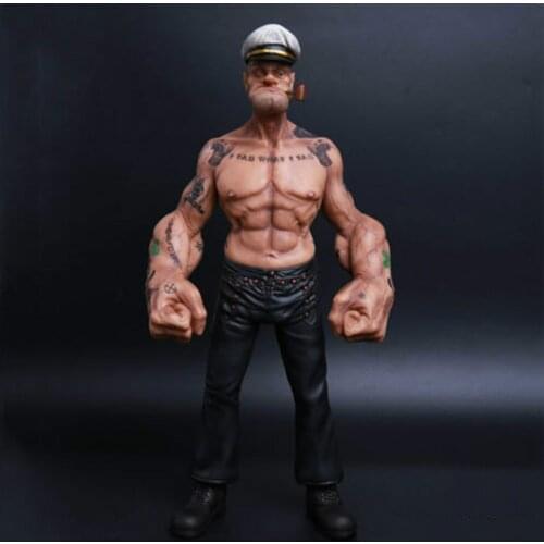 12"Popeye 1/6 FIGURE The Sailor Resin Statue Realistic TATTOO BODY Ver. In Stock