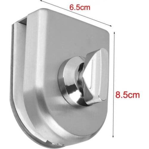 Stainless Steel Glass Door Lock Latch Rotary Knob Open/Close Stainless Steel Glass Latch Home Hotel 10~12mm