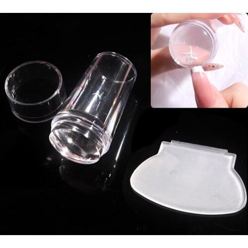 TSZS Nail Stamper Quick Drawing French Side Silicone Reusable DIY Manicure Tools Nail Stamp