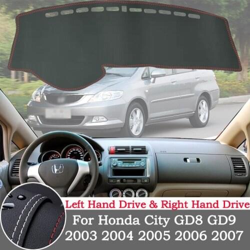 High-quality leather instrument panel protection pad and light-proof pad for Honda City 2003-07 GD8 GD9 car styling accessories