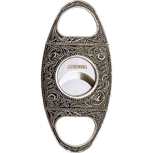 LUBINSKI High-end Stainless Steel Cigar Cutter Guillotine Sharp Cigar Cigarette Cutting With Gift Box
