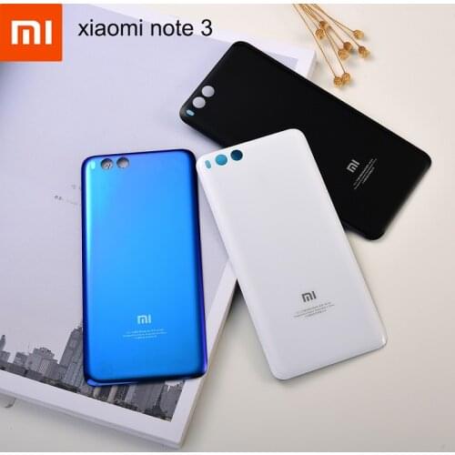 Back Glass Cover For Xiaomi Mi Note 3 Battery Cover Rear Door Housing Case Replacement For Xiaomi Mi Note 3 With Adhesive & Logo