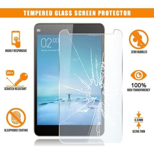 For Xiaomi Mi Pad 2 Tablet Tempered Glass Screen Protector 9H Premium Scratch Resistant Anti-fingerprint HD Clear Film Cover