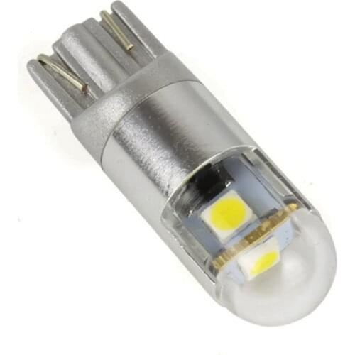 2pcs W5W T10 3 SMD 3030 LED Bulbs Super Bright White For Car Exterior Daytime Running Lights Bulb 12V License Plate Light Turn L