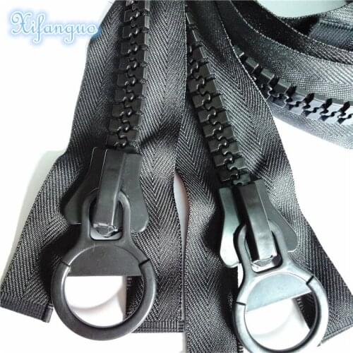 2Pcs 31/39 / 41Inch (80Cm/100Cm/120Cm) 20# Oversized Plastic Resin Open Separation Zipper