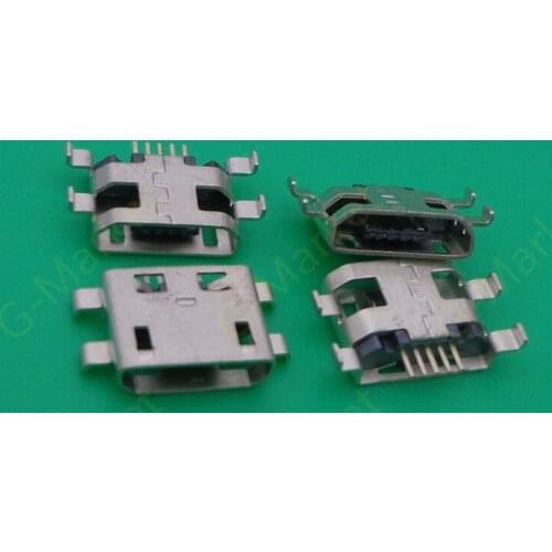 4DIP 5P Micro USB Connector V8 Port Charge Charging Socket Micro USB Jack for Tablet PC Mobile Phone Netbooks 1000pcs/lot