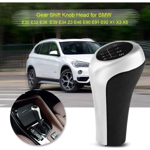 6 Speed Car Gear Shift Knob Car-Styling Manual Auto Gear Shift Knob Stick Head For BMW E36 E46 E39 E34 Z3 E90 E91 E92 X1 X3 X5