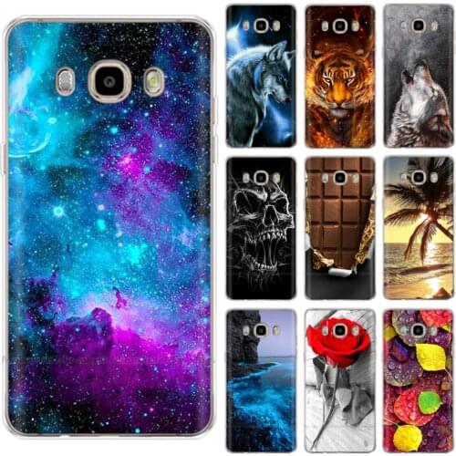Phone Case For Samsung Galaxy J5 2016 J510F Soft Silicone TPU Cartoon Protector Cover Cases For Samsung J5 2016 J510 Bumper Para