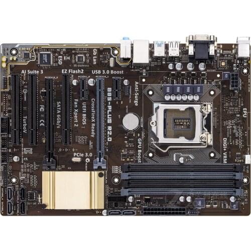 For Asus B85 PLUS R2.0 Desktop Motherboard B85 LGA 1150 For Core i7 i5 i3 SATA3 USB3.0 Original Used Mainboard