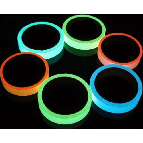 Dropshipping Reflective Glow Tape Self-adhesive Sticker Removable Luminous Tape Fluorescent Glowing Dark Striking Warning Tape