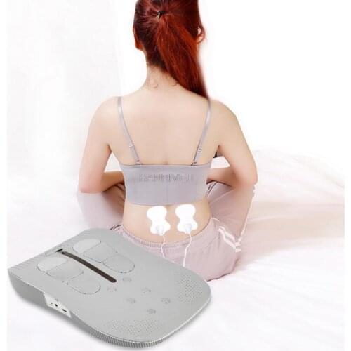 Electric waist massage instrument lumbar disc lumbar disc pulse lumbar support curvature heating cushion airbag traction home