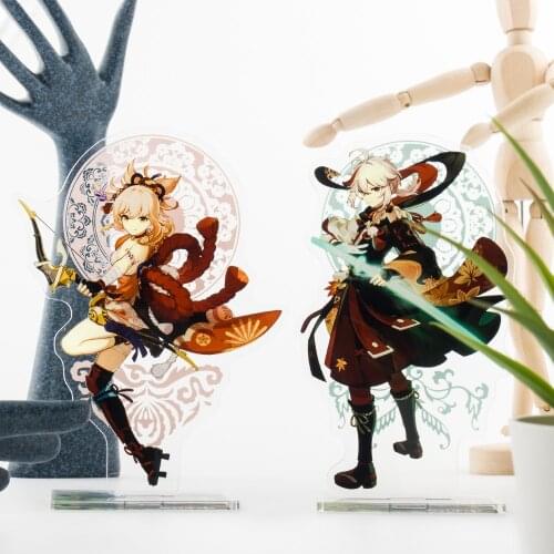 Genshin Impact Cosplay Standing Plate Yoimiya Kazuha SAYU Kamisato Ayaka Acrylic Figure Model Desk Decor Gifts