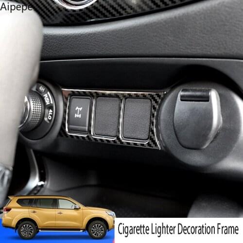 Hot sale For Nissan Terra 2018 2019 Car Styling ABS Chrome Inner Cigarette Lighter Decoration Frame Trim Auto Accessories