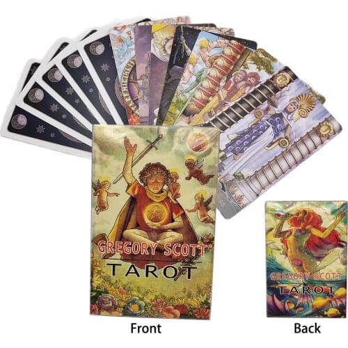 Gregory Scott Tarot Card Game Family Party Divination Fate Gameplay 78 Sheet Tarot Deck Party Childrens Entertainment Board Game