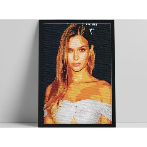 Josephine Skriver Danish Model Prints Art, Elegant Goddess Watercolour Poster, Minimalism Wall Art, Beauty Skriver Wall Picture