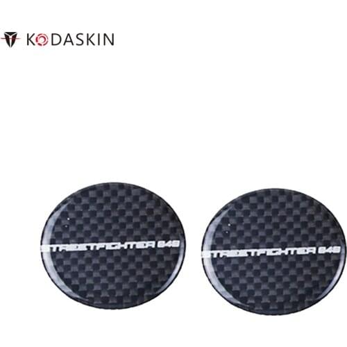 KODASKIN Motorcycle Stickers Carbon Black 3D Decals Logos Emblems Decoration for DUCATI Streetfighter 848