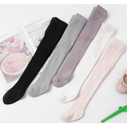 Baby girls Tights Toddler Kids Soft Cotton Solid Leg Warmers Pantyhose Baby Girls Stocking Newborn Babys autumn Tights for 0-4Y