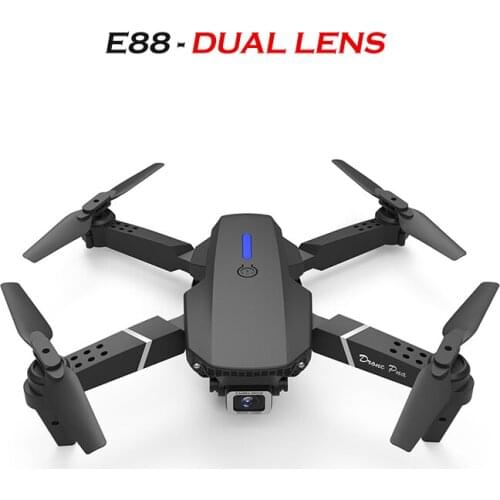 LSRC 2021 New E88 Pro Drone With Wide Angle HD 4K 1080P Dual Camera Height Hold Wifi RC Foldable Quadcopter Dron Gift Toy