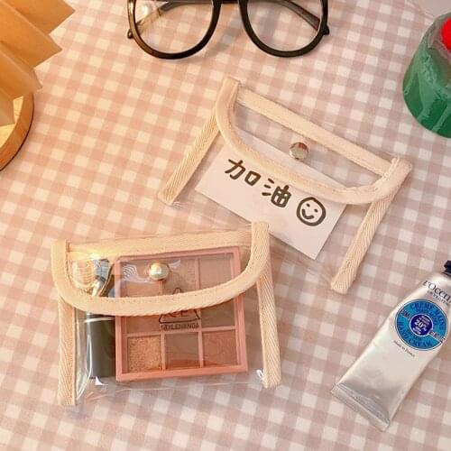 Fashion Pvc Coin Purse Women Transparent Kawaii Card Wallet Key Holder Storage Bag Girls 2021 New Clear Small Pouch Hand Purses