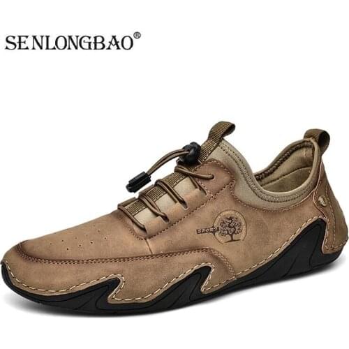 Hot Sale Mens Casual Shoes Handmade Leather Mens Loafers Classic Moccasins Breathable Non-slip Mens Sneakers Zapatillas Hombre