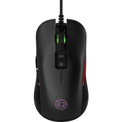 Ergonomic Game Mouse 5000 DPI Optical Wired Programmable E-sports Mice With 9 Keys Five-speed Shift PC Game For PC Laptop Yw