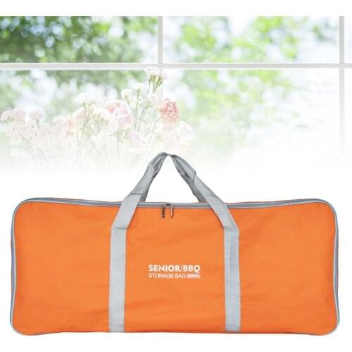 New Model BBQ Grill Storage Bag Thicken Zippered Oxford Cloth Waterproof Picnic Camping Barbecue Carry Bag - 82x20x35CM