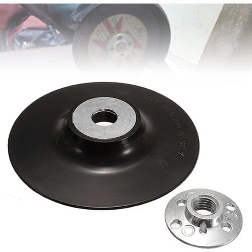 1Pcs ABS Plastic 5inch 125mm Sandpaper Backing Pad Grinding Disc Round Backing Pad M14 Thread For Power Tools Accessories