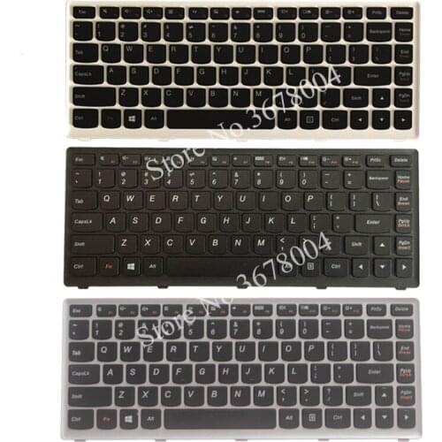 NEW For Lenovo Ideapad S300 S400 S405 S400T S400u M30-70 25208654 25208594 US laptop keyboard black/white/silver