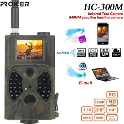 PROKER Hunting HC300M Hunting Trail Camera HC-300M Full HD 12MP 1080P Video Night MMS GPRS Scouting Hunter Camera New
