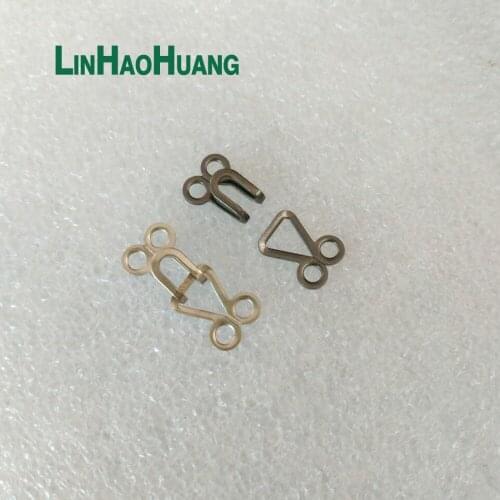 Wholesale Free Shipping 100sets/Lot Metal Brass Underwear Hooks And Eyes Pant Skirt Small Hook And Eye 2017091502