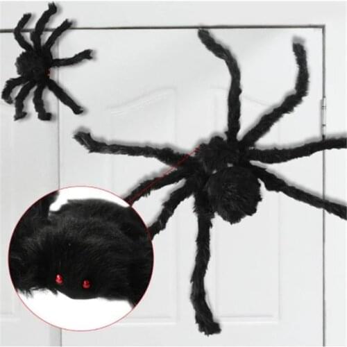 1pcs Halloween Cosplay Props Super Big Plush Spider Kids Children Toys for Party or Halloween Decorations Haunted House Decor