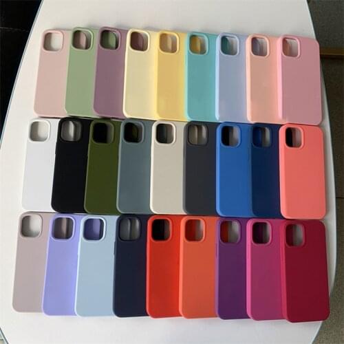 Luxury Original Silicone Case For iPhone SE 2020 12 Mini X XR XS Max Cases For Apple iPhone 11 Pro Max 7 8 6 6S Plus 12 Pro Case
