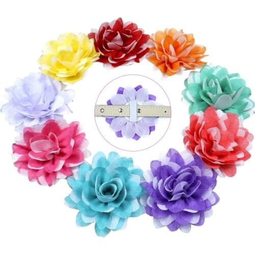 30pcs Removable Pet Collar Charms Pet Dog Cat Collar Accessories Bowties Fashion Big Flower Style Pet Supplies Grrooming Product