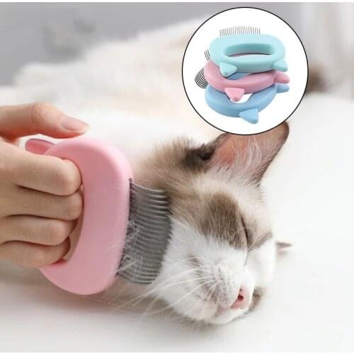 Dog Cat Combs Hair Remover Brush Pet Grooming Tools Dog Massage Comb Brush Remove Loose Hairs Pet Cat Cleaning Supplies