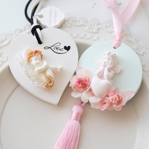 DIY Aromatherapy Plaster Moulds Silicone Mold little Angel Car aromatherapy silicone molds