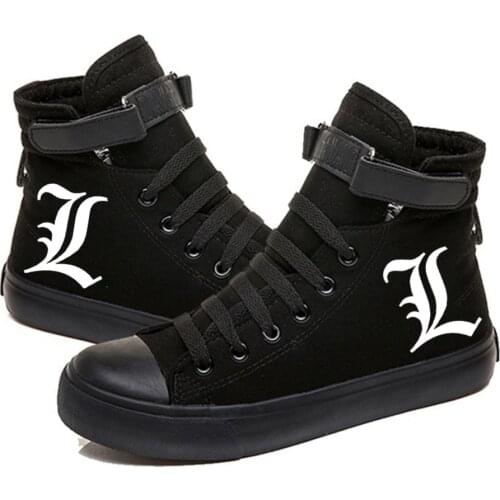 Death Note Printed High Top Canvas Shoes Cozy Sneakers