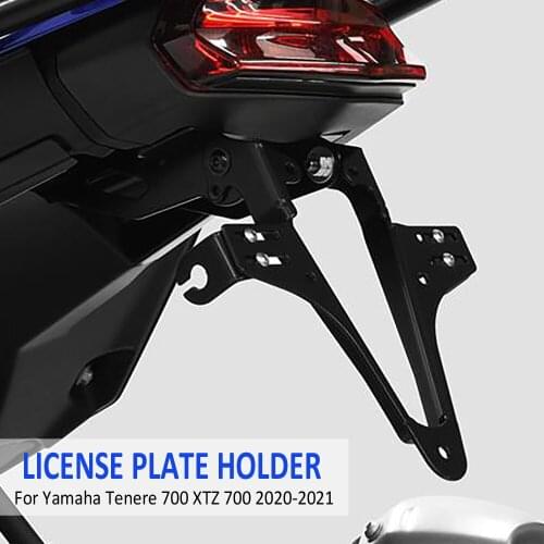 Tenere 700 NEW Motorcycle Accessories License Number Plate Holder Mount Bracket For Yamaha Tenere700 XTZ700 XT700Z T7 2020 2021