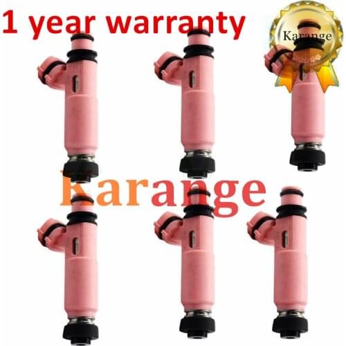 6x 195500-4140 MR507376 fuel injector for Mitsubishi Pajero Sport 6G72 3.0 V6 V73 1955004140