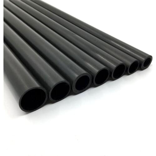 2pcs 1000mm Length Carbon Fiber Tube OD10 11.1 12 12.5 12.7 14 16 19mm Carbon Pipe For RC Drone,Fishing Rod, Kite,Tent,Tripod