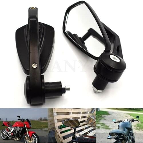 Universal Motorcycle Bar End Rearview Mirrors 7/8" 22mm for Kawasaki ZZR600,ZX6R / ZX636R / ZX6RR,ZX9R,ZX10R,Z1000